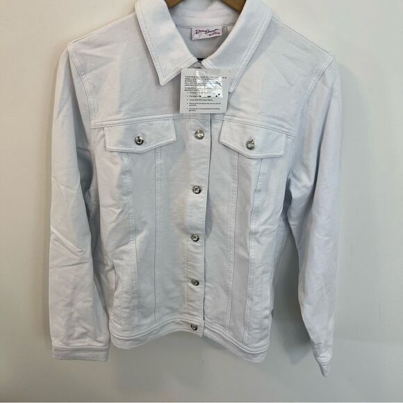 NWOT Quacker Factory Dream Jeannes Button Front Jacket | Size M - Picture 2 of 10